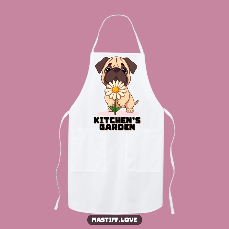Funny Balancing Mastiff Daisy Apron - Kitchen Humor for Delicate Tasks
