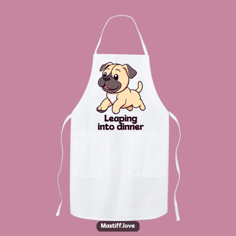 Funny Mastiff Apron: Cook with Joy, Happy Puppy Kitchen Fun, Gift