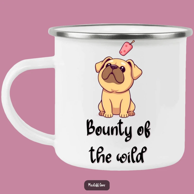 Funny Mastiff Floppy Ears Treat Camping Mug - Adventure Fuel for Snack Lovers