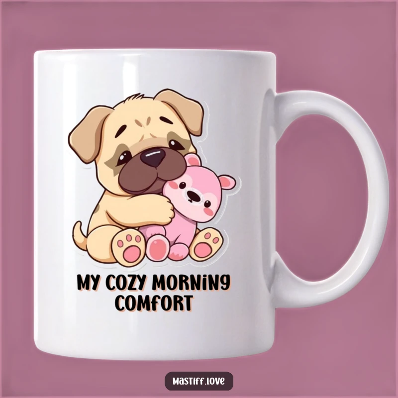 Funny Mastiff Snuggle Mug: Tiny Dog Hugging Toy, The Perfect Cozy Funny Gift!
