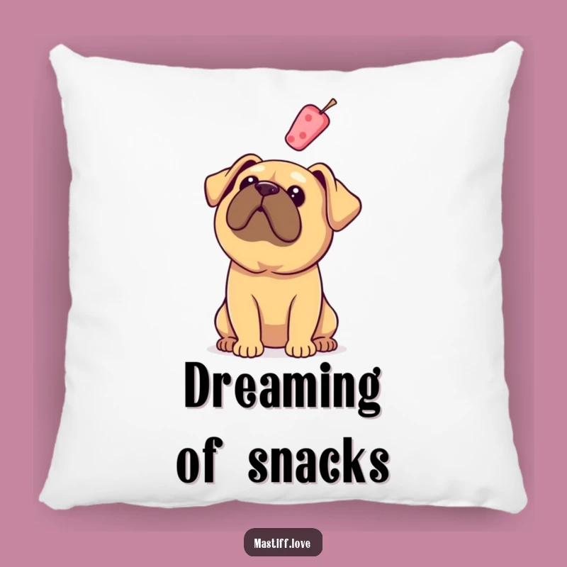 Funny Mastiff Floppy Ears Treat Pillow - Comfy & Hilarious Decor