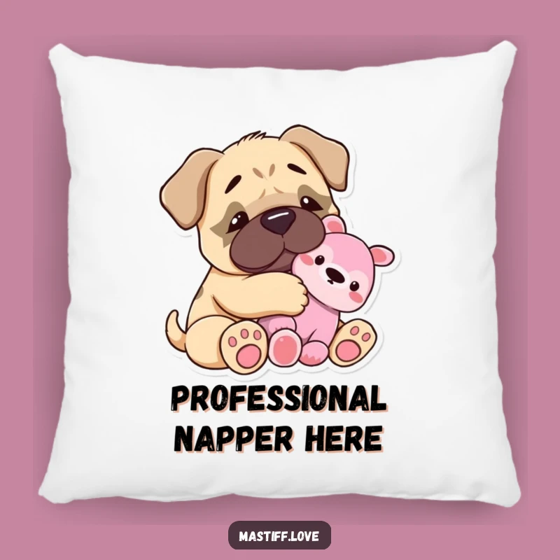 Funny Mastiff Snuggle Pillow: Cuddle with a Tiny Friend, The Ultimate Comfy Funny Gift!