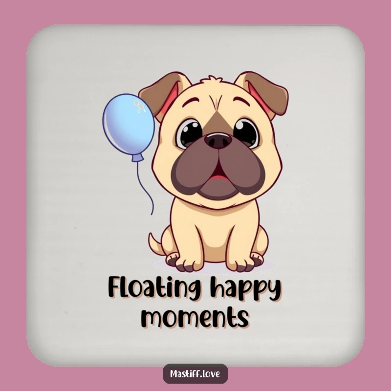 Funny Surprised Mastiff Coaster - Hilarious Dog Accessory for Innocent Tables!