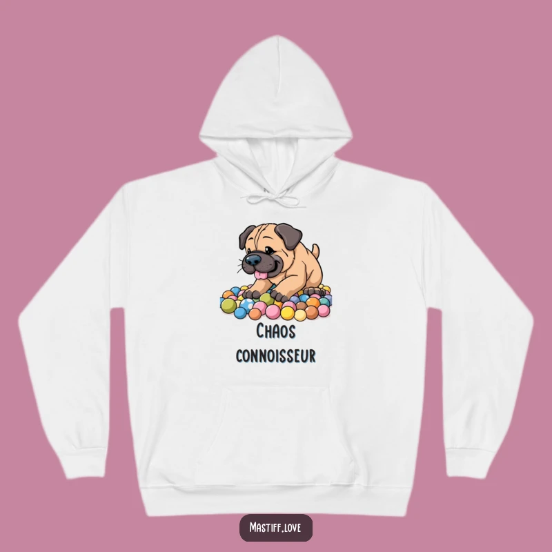 Funny Energetic Mastiff Hoodie - Cozy & Playful Dog Gift for Enthusiastic Diggers!