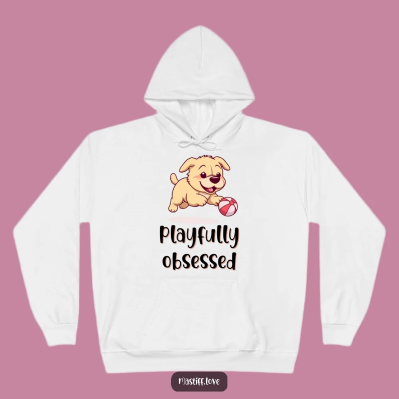 Cozy Funny Mastiff Hoodie: Playful Chase & Hilarious Warmth for Pups
