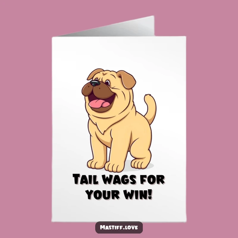 Free Printable Congrats Card: Happy Puppy Wag - Doggy Downloadable Gift