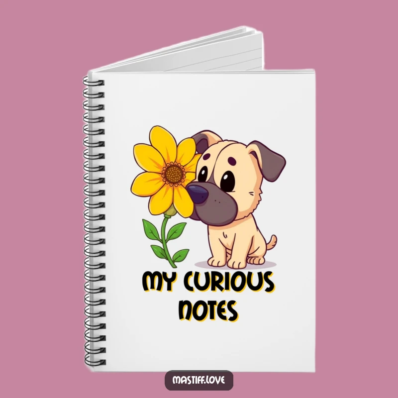 Funny Mastiff Flower Notebook: Curious Journal for Nature Notes