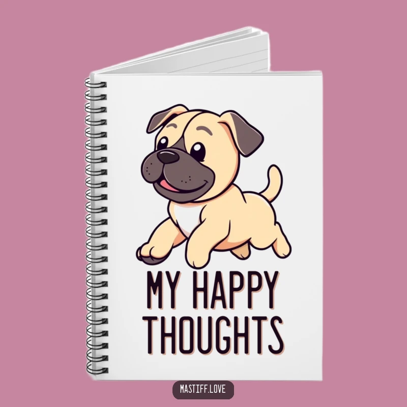Funny Mastiff Notebook: Jot Down Ideas with Puppy Joy, Gift