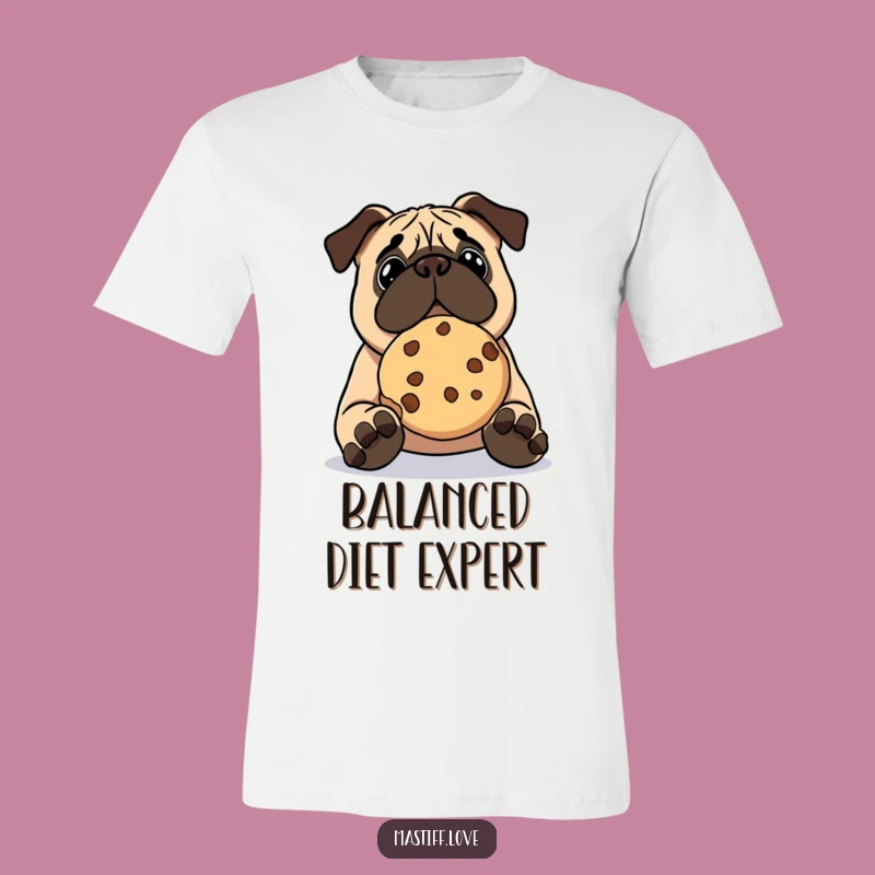 Funny Kawaii Mastiff Cookie T-Shirt: Adorable Dog Tee for Ultimate Humor