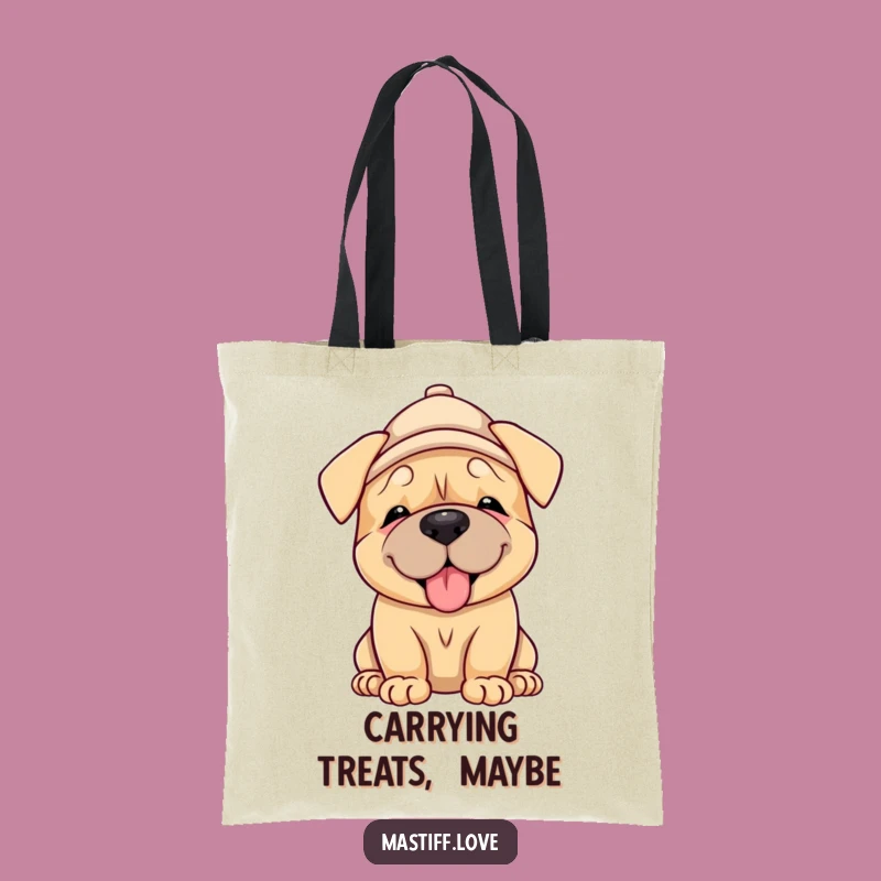 Funny Mastiff Puppy Hat Tote Bag: Carry Your Joy Everywhere